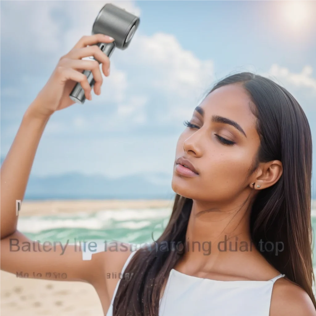 Portable Hand Fan , 120 Wind Speeds, Mini Bladeless Handheld Fan, USB Rechargeable Personal Highspeed Fans, Electric Eyelash Fan