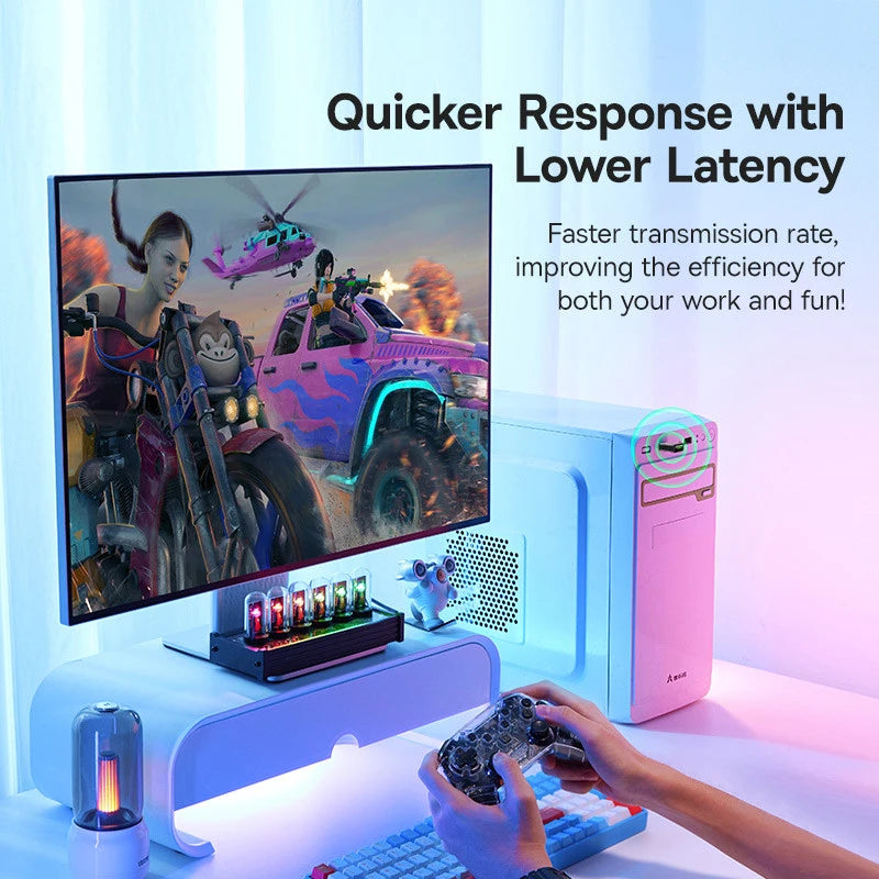 Baseus USB Bluetooth Adapter Wireless 5.3 Dongle for PC Speaker Wireless Mouse Keyboard Music Audio Receiver Transmitter Adapter