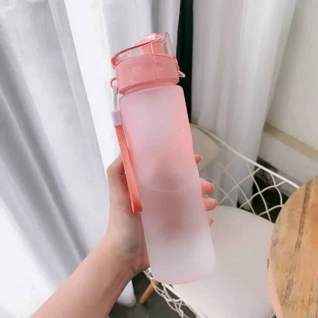 Sports Water Bottles Colorful DIY Personalized Portable Safety Matte PC Plastic 700ML Drinking Cup Birth Gift Customize Logo New