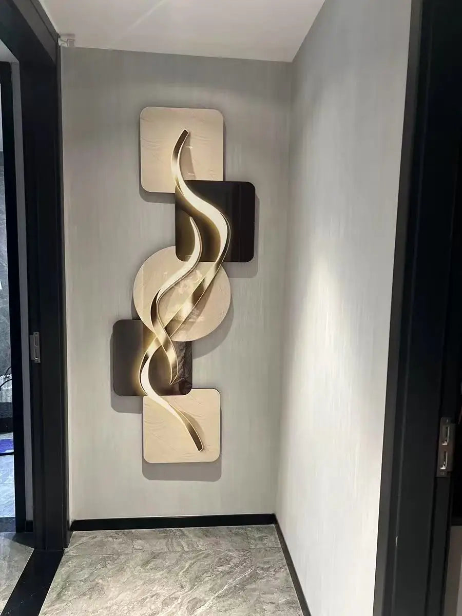 Led Lights Light Fine Luxury Study Room Living Room Bedroom Decoration Corridor Highend Atmosphere Hanging Murals Room Decor