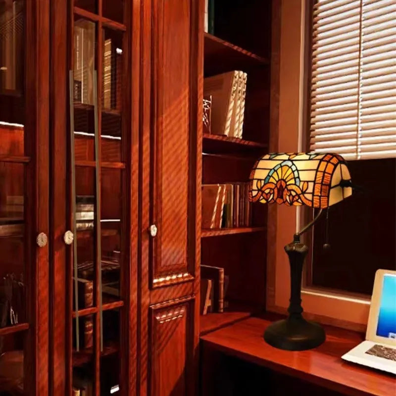 Turkish Table Lamp Retro Bank Lamp E27 LED tiffany lamp colourful Indoor Home Decor Dining Room Bedroom Bedside reading lamp