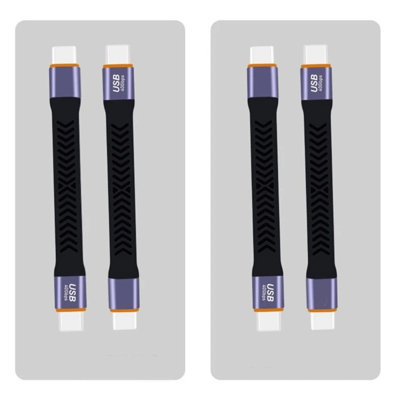 USB4.0 Short Cable USB C to USB C Connection 100W Rapid Charging, 40Gbps Transfer Rate FPC Soft Wire 10CM Drop Shipping