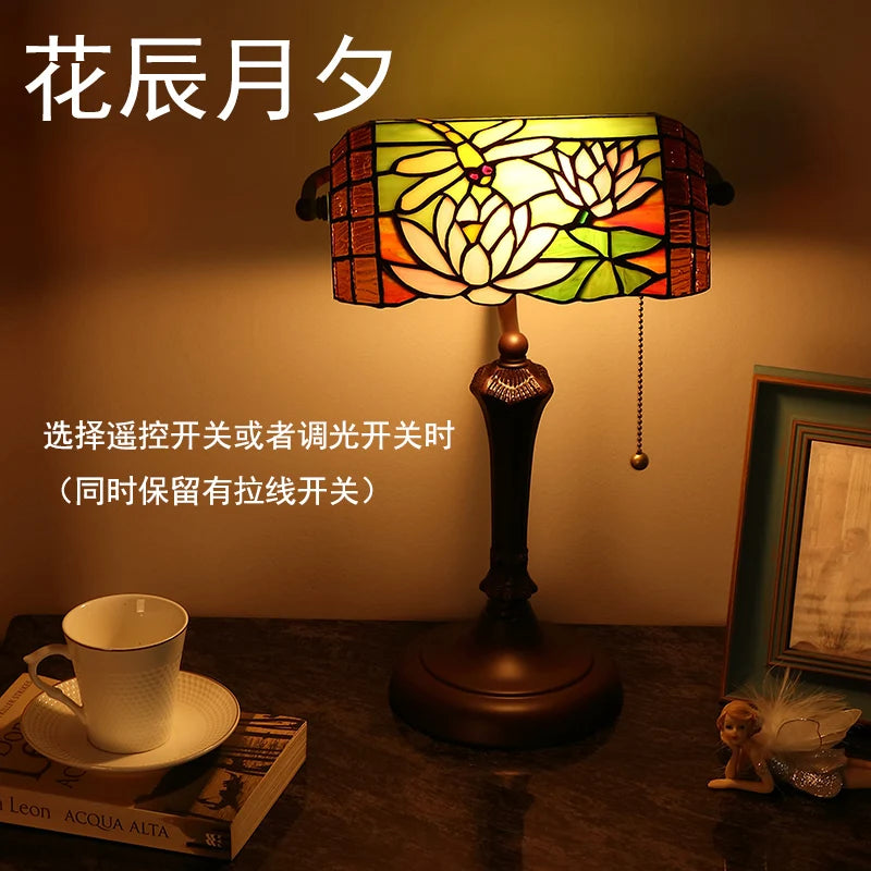 Turkish Table Lamp Retro Bank Lamp E27 LED tiffany lamp colourful Indoor Home Decor Dining Room Bedroom Bedside reading lamp