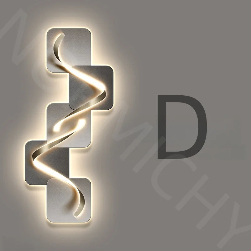 Led Lights Light Fine Luxury Study Room Living Room Bedroom Decoration Corridor Highend Atmosphere Hanging Murals Room Decor