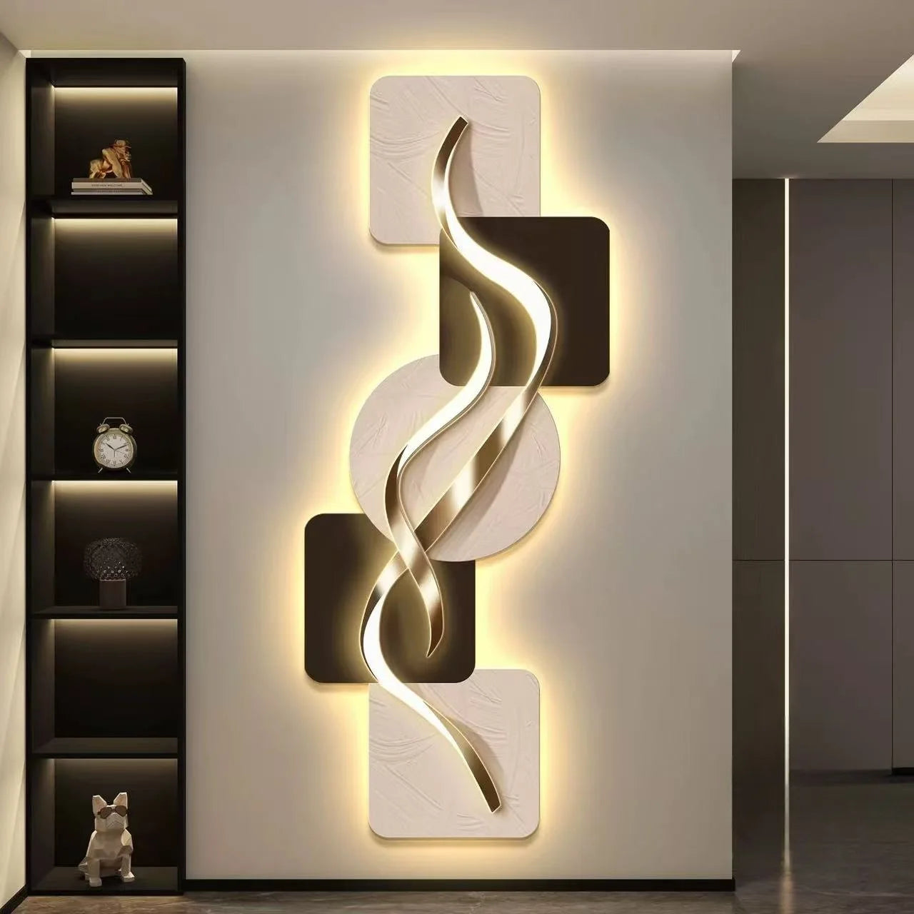 Led Lights Light Fine Luxury Study Room Living Room Bedroom Decoration Corridor Highend Atmosphere Hanging Murals Room Decor