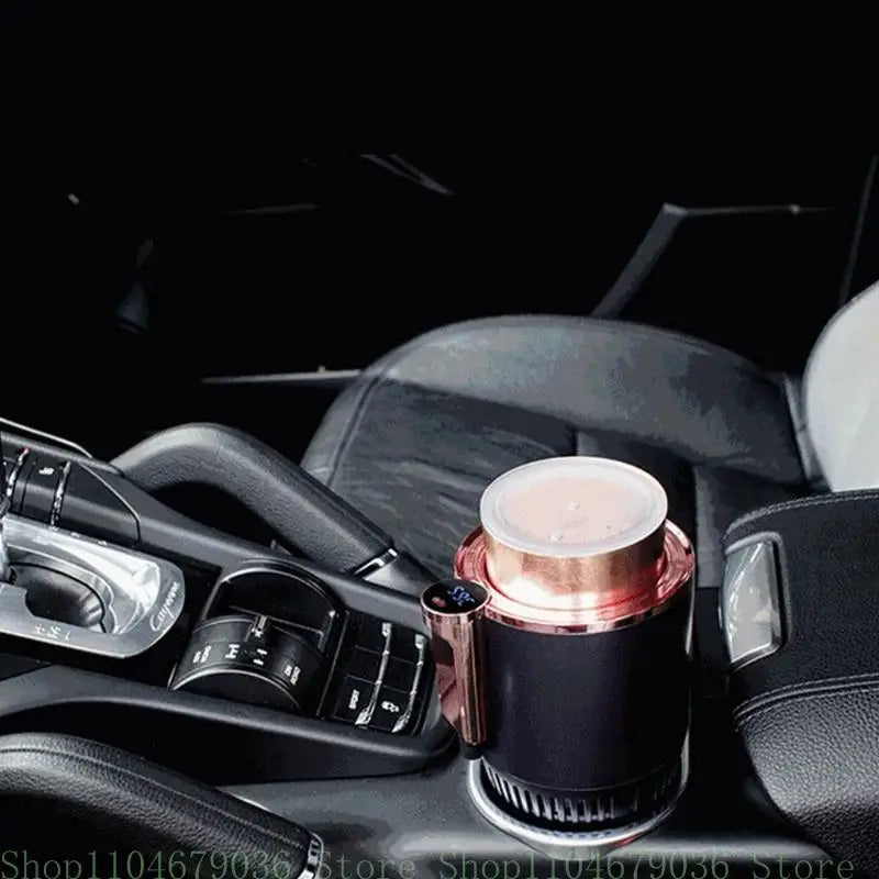 Electric Beverage Mug Efficient Hot & Cold Car Cup Accessory with Easy Temperature Adjustment for Coffee Juice
