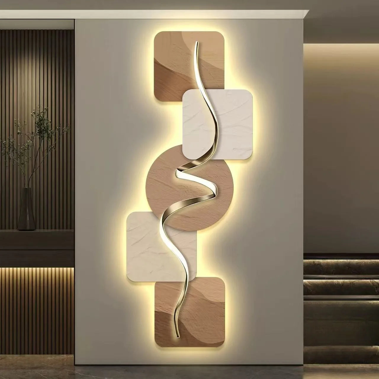 Led Lights Light Fine Luxury Study Room Living Room Bedroom Decoration Corridor Highend Atmosphere Hanging Murals Room Decor