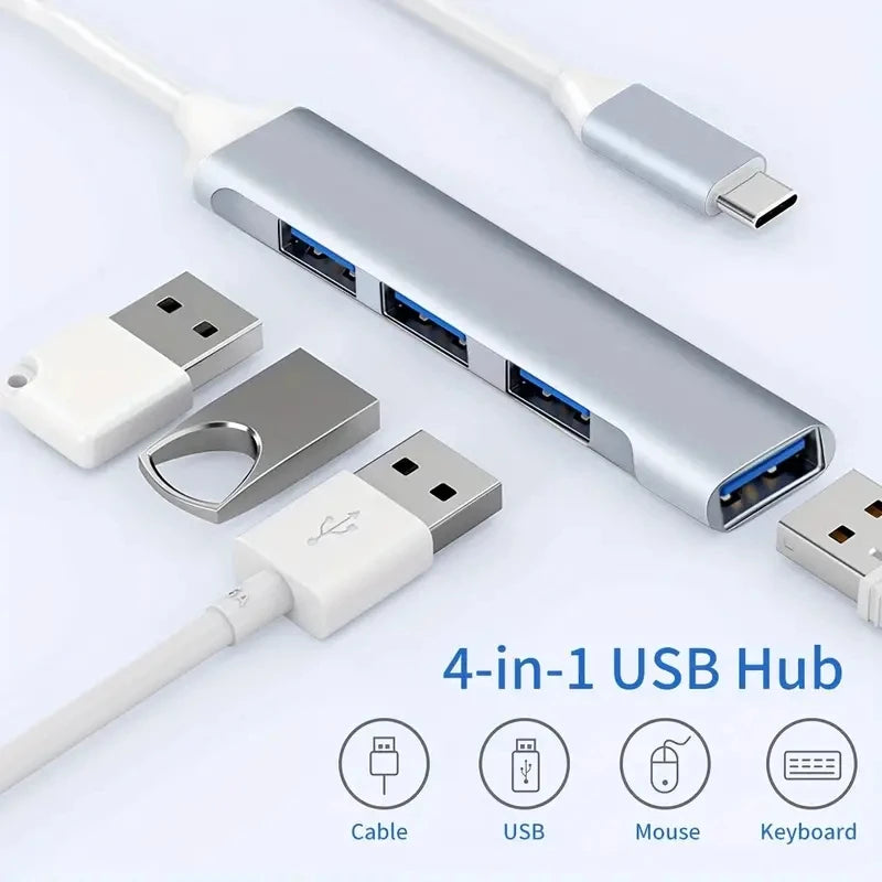 467 Mobile Phone Computer One Drag Four Expanders High Speed Transmission USB Dock Multi Function Wire Divider