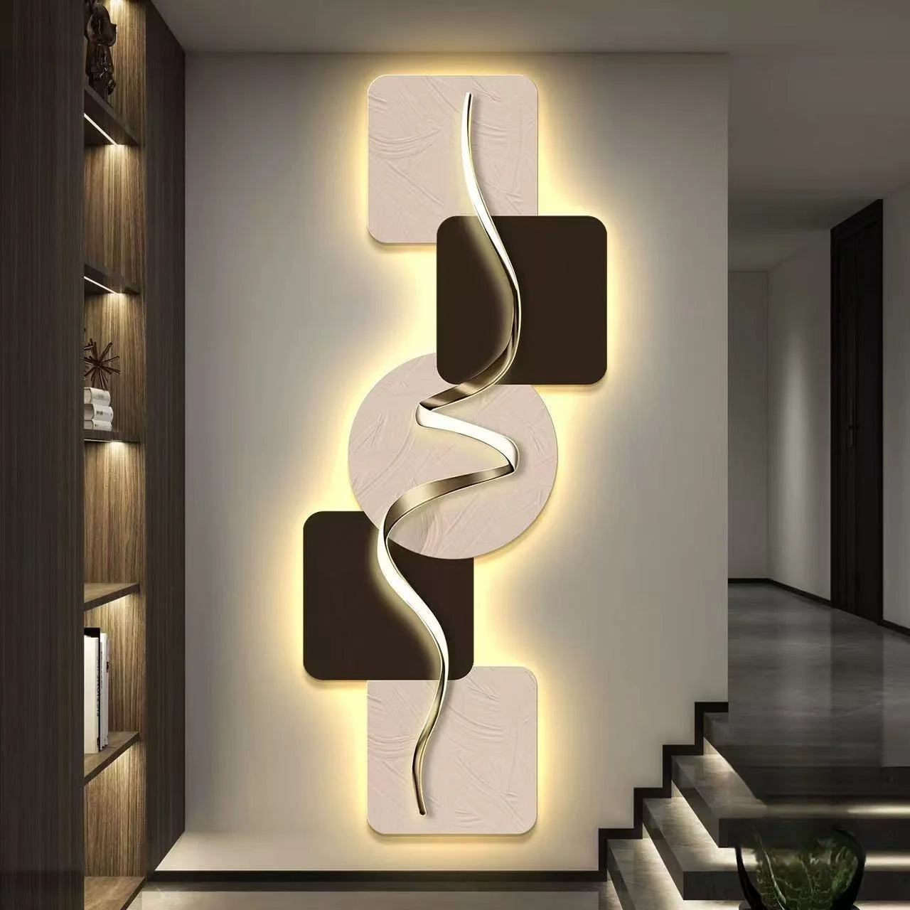 Led Lights Light Fine Luxury Study Room Living Room Bedroom Decoration Corridor Highend Atmosphere Hanging Murals Room Decor