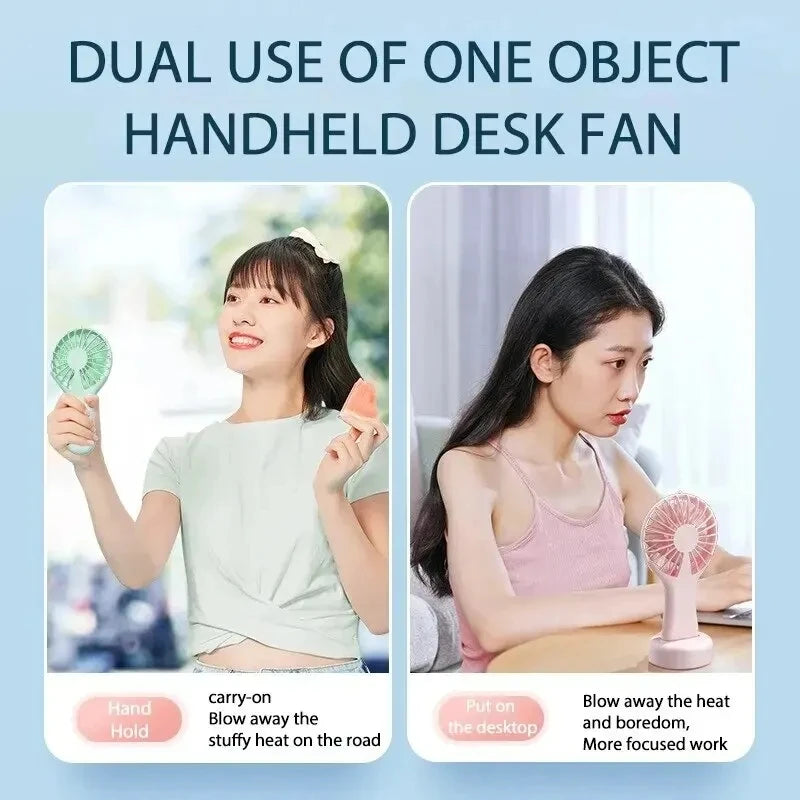 Handheld Mini Fan Portable USB Charging Convenient Creative Small Fans Catapult Pocket Hand-held Fan Wedding Gift