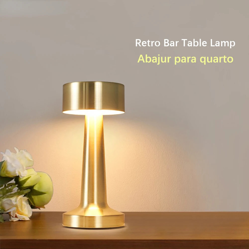 Table Lamp Retro Bar Led Night Light Lampara De Noche Dormitor Abajur Room Decor Decoration Chambre Desk Bedroom Coffee Luces