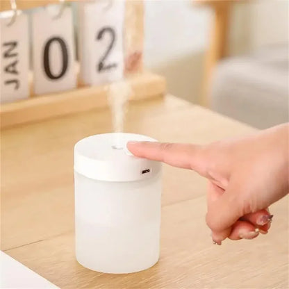 200ML Mini Humidifier USB Ultrasonic Air Humidifier LED Lamp Essential Oil Diffuser Car Purifier Aroma Anion Mist Maker Portable