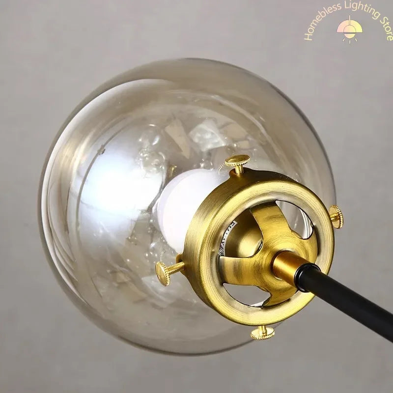 Modern LED Art Decoration Lights E14 Industrial Milky White/Cognac/Transparent Glass Island Lustre Kitchen Living Room