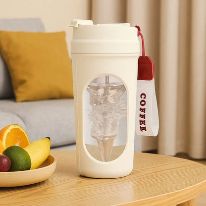 450ML Electric Mixing Mug USB Charging Leak Proof Auto Stirring Coffee Mug Double Drinking Coffee Milk Powder Shaking Cup