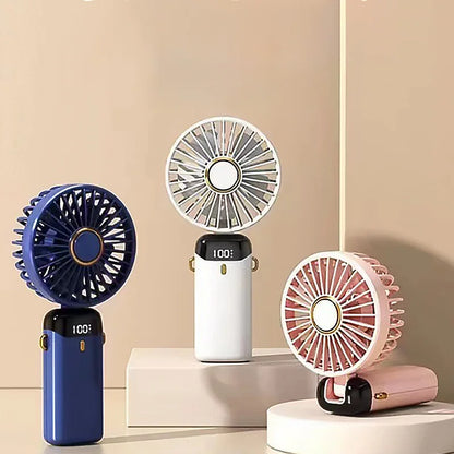 Portable Fans 2024 Mini Handheld USB Students Folding Small Fan Air Cooler Outdoor Travel Hand Fans Ventilation Fan Dropshipping