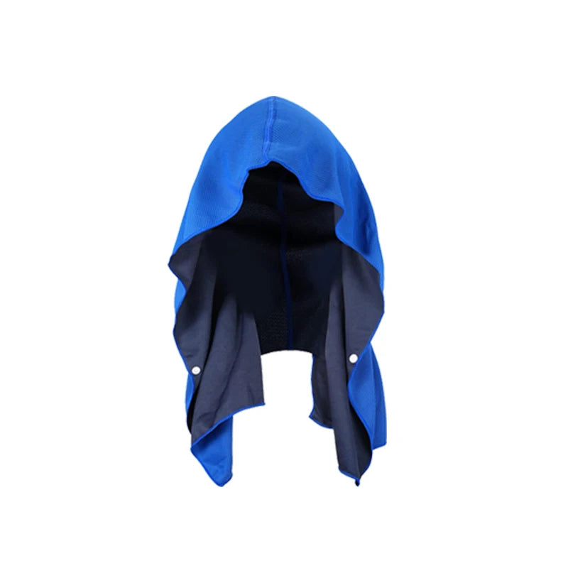 Cooling Hoodie Towel- Hood Towel, Evaporative Cool Technology, Cools Instantly When Wet, , Great for Sports, Fitness, Gym