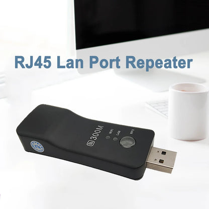Wireless USB Universal 300Mbps Wifi  AP Adapter RJ-45 Port Ethernet Network Repeater Network Card for New Smart TV