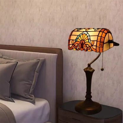 Turkish Table Lamp Retro Bank Lamp E27 LED tiffany lamp colourful  Indoor Home Decor Dining Room Bedroom Bedside reading lamp