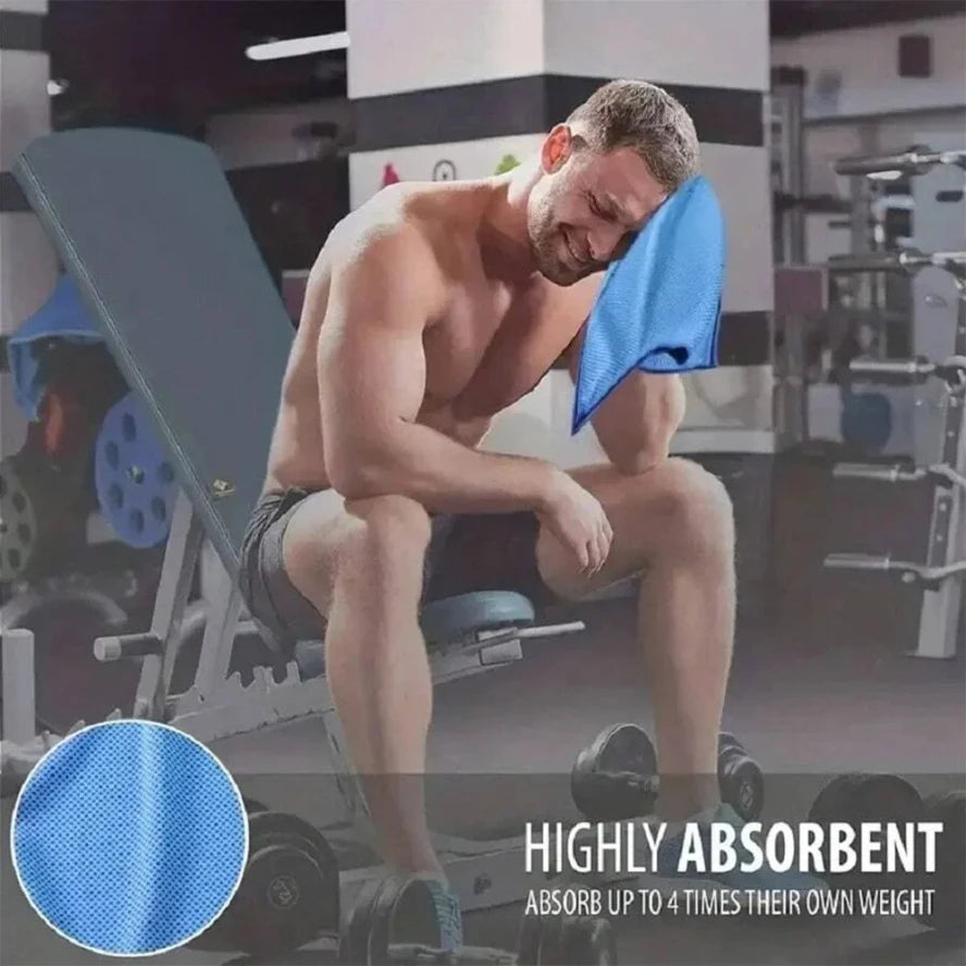 Cooling Towel Breathable Chilly Towel Sports Towel with Storage Box Yoga Towel Gym Towel for Indoor &amp; Outdoor Activities