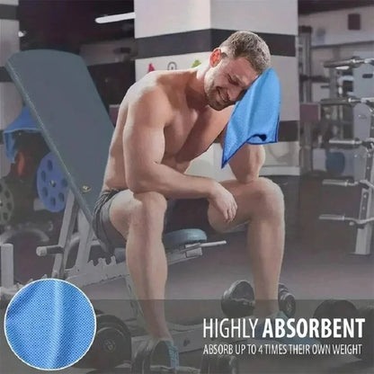 Cooling Towel Breathable Chilly Towel Sports Towel with Storage Box Yoga Towel Gym Towel for Indoor &amp; Outdoor Activities