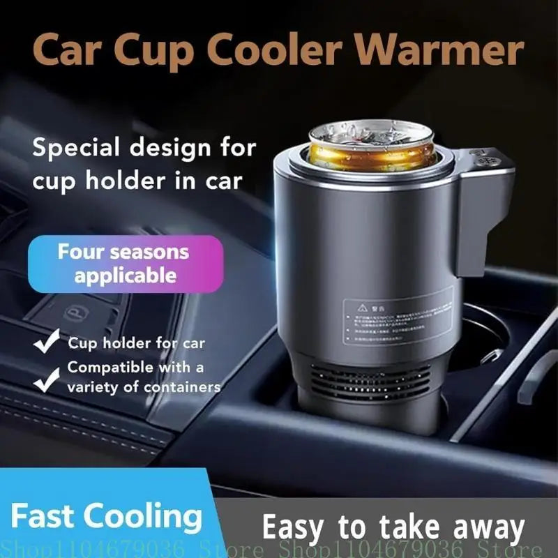 Electric Beverage Mug Efficient Hot &amp; Cold Car Cup Accessory with Easy Temperature Adjustment for Coffee Juice