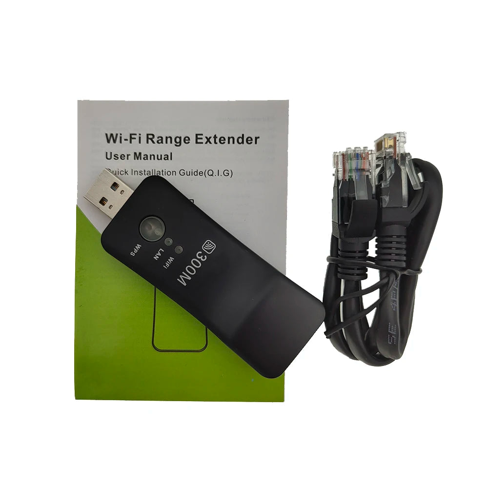 Wireless USB Universal 300Mbps Wifi  AP Adapter RJ-45 Port Ethernet Network Repeater Network Card for New Smart TV