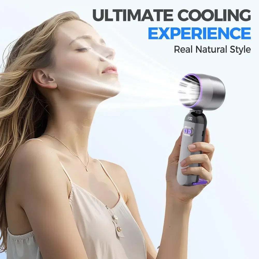 Portable Fan Handheld Fans with Speed Summer Mini Portable Hand Fans Women Men Personal Fan for Travel Vacation Camping Etc