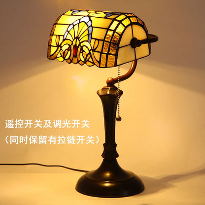 Turkish Table Lamp Retro Bank Lamp E27 LED tiffany lamp colourful  Indoor Home Decor Dining Room Bedroom Bedside reading lamp