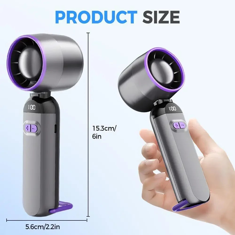 Portable Fan Handheld Fans with Speed Summer Mini Portable Hand Fans Women Men Personal Fan for Travel Vacation Camping Etc