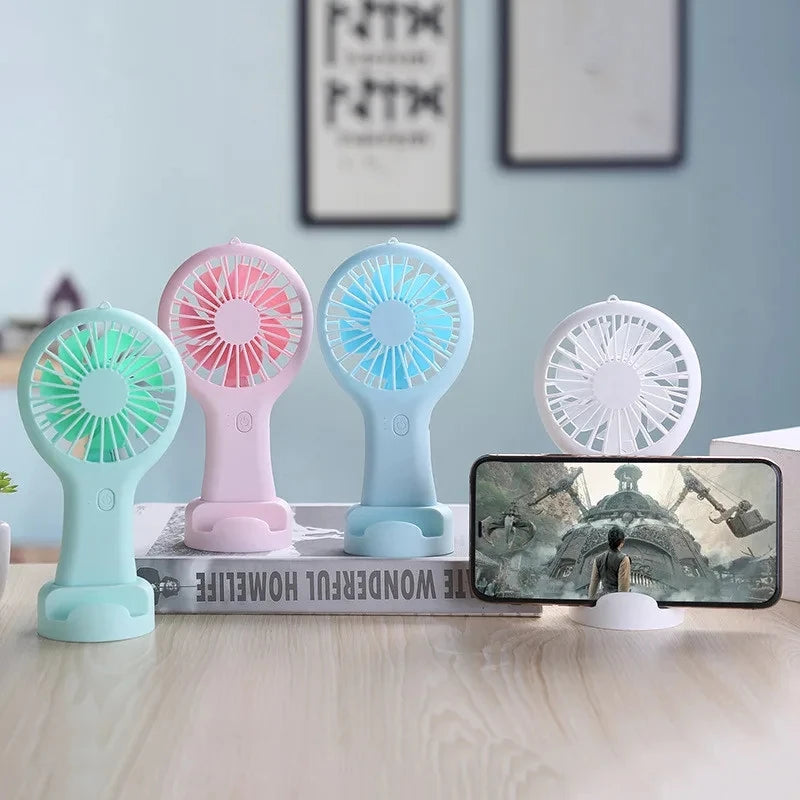 Handheld Mini Fan Portable USB Charging Convenient Creative Small Fans Catapult Pocket Hand-held Fan Wedding Gift