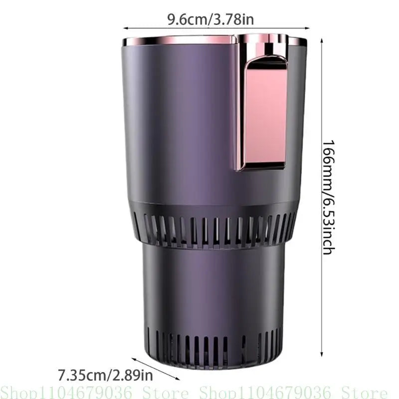 Electric Beverage Mug Efficient Hot &amp; Cold Car Cup Accessory with Easy Temperature Adjustment for Coffee Juice