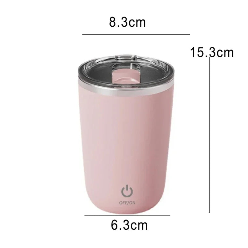Automatic Coffee Stirring Mug Rechargeable Milk Mixing Cup Electric Stainless Steel Lazy Rotating Mug Magnetic Stirring Cup