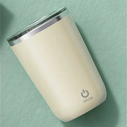 Automatic Coffee Stirring Mug Rechargeable Milk Mixing Cup Electric Stainless Steel Lazy Rotating Mug Magnetic Stirring Cup