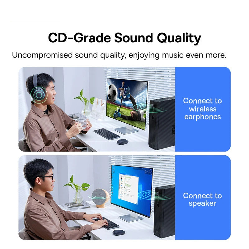 Baseus USB Bluetooth Adapter Wireless 5.3 Dongle for PC Speaker Wireless Mouse Keyboard Music Audio Receiver Transmitter Adapter