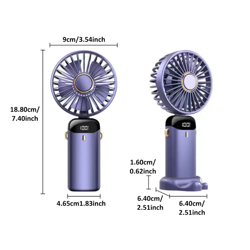 Portable Fans 2024 Mini Handheld USB Students Folding Small Fan Air Cooler Outdoor Travel Hand Fans Ventilation Fan Dropshipping