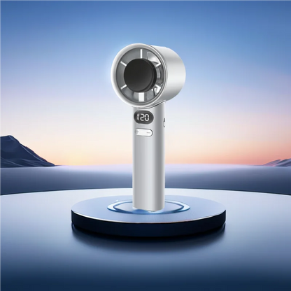 Portable Hand Fan , 120 Wind Speeds, Mini Bladeless Handheld Fan, USB Rechargeable Personal Highspeed Fans, Electric Eyelash Fan